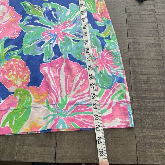 Lilly Pulitzer Sz XXS Marlowe Dress Jungle Utopia Floral‎ Pink 100% Pima Cotton - Picture 12 of 12